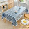 Rectangular Waterproof Coated Tablecloth Reusable Table Mat Table Protection Coat  Tea Table