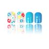 24 Pcs Flowers Stick On Nail Solid Color Artificial Nail Short Square False Nail Glossy Press On Nail for Woman Girls