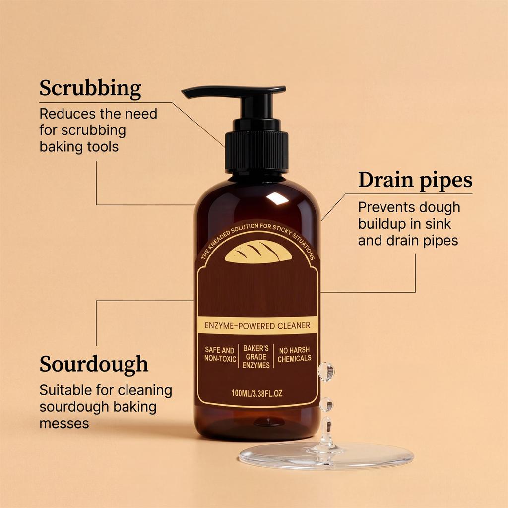 Dough Cleaner Kitchen Utensil Cleaning Liquid Daily Use 100ml