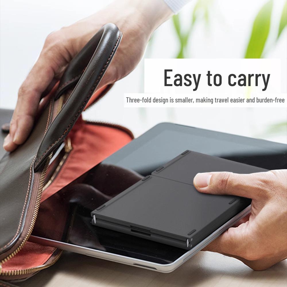 Portable Foldable Bluetooth Keyboard & Mouse Combo with Touchpad for Mobile Devices