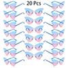 20 Pcs Rimless Butterfly Shaped Sunglasses Women  New In Fashion Multicolor Decor Sun Glasses Trendy Stylish Lady Shades