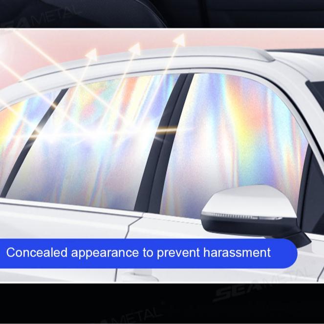 EasyClip Magnetic Car Sun Shades - No Adhesive UV Blinds for Front & Rear Windows | 98% UV Block, Reusable Foldable Shade for SUV/Sedan