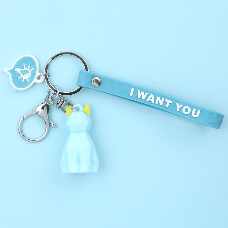 Креативный ПВХ силиконовый геометрический вырез автомобильная сумка кулон брелок подарок — фото 13