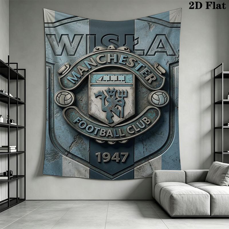 Manchester Football Club Crest Bedding 1 Duvet Cover 2 Pillowcase Without Core Soft And Comfortable Christmas Birthday Gift Bedding Set