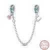 Vendi Charms a Catena con Animali, Piante, Viaggio, Design di Moda, Perline in Argento 925, 3mm, Fai da Te, Creazione di Gioielli Fini