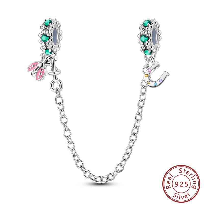 Vendi Charms a Catena con Animali, Piante, Viaggio, Design di Moda, Perline in Argento 925, 3mm, Fai da Te, Creazione di Gioielli Fini