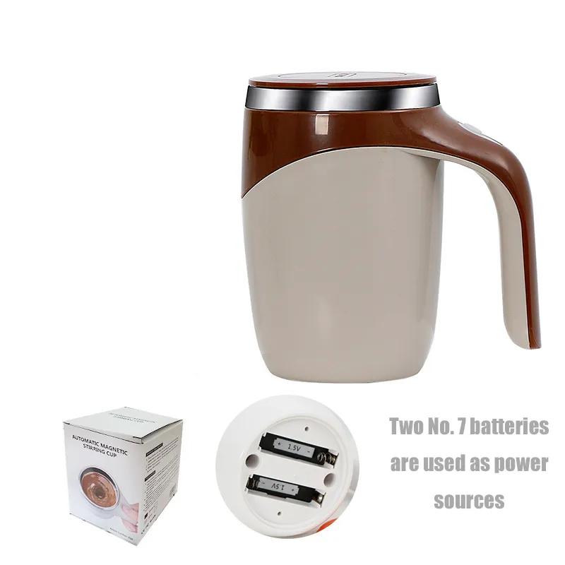 Vollautomatischer Mischbecher Edelstahl Fauler Magnetisierungsbecher Automatischer Magnetbecher Tragbarer Kaffeebecher Tasse YLE217