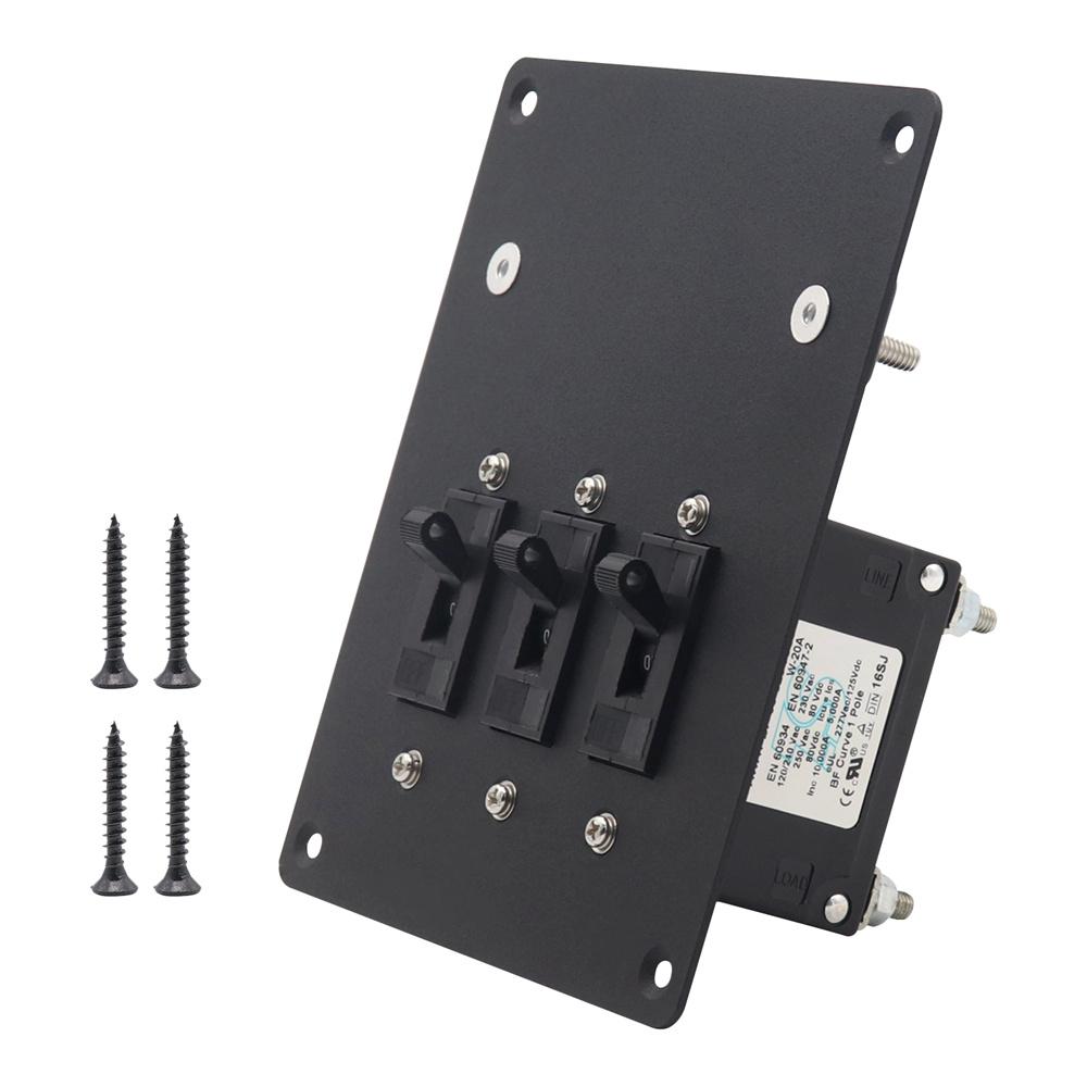 Manual-Off Hydraulic Circuit Breaker with Integrated 5+2 Way 100A Busbar