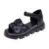 Vintage mom shoes Roman sandals women 2025 summer new Velcro casual muffin platform non-slip beach shoes