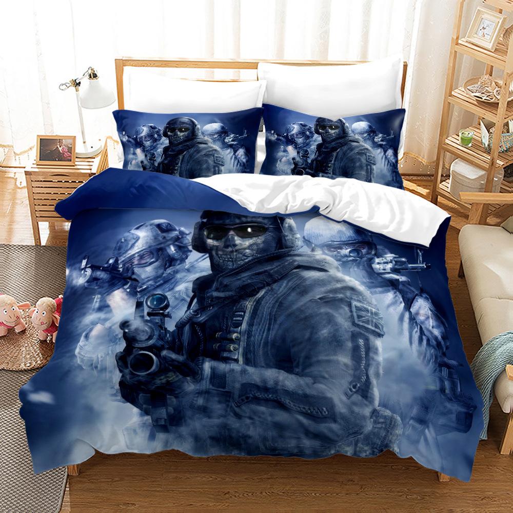 Call Of Duty Warzone Bedding Set Single Twin Full Queen King Size Game Bed Set Aldult Kid Bedroom Duvet cover Sets 3D Print 016
