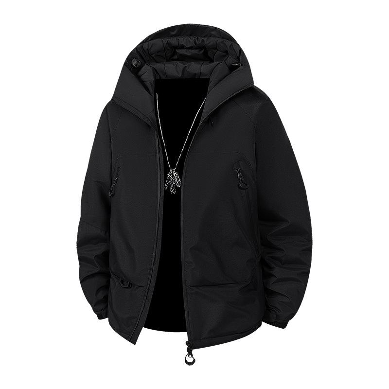 Wasserdichte Graphen-Kapuzen-Skijacke für Herren - Winterkollektion 2025