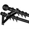 4Pcs Aluminum Alloy Double Curtain Rod Bracket Holder Set Hanging Curtain Bracket Window Track Holder For Bedroom And Home Use