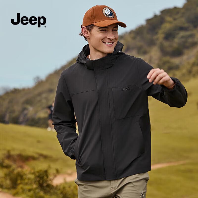Jeep Men s Hooded Outdoor Jacket 3XL