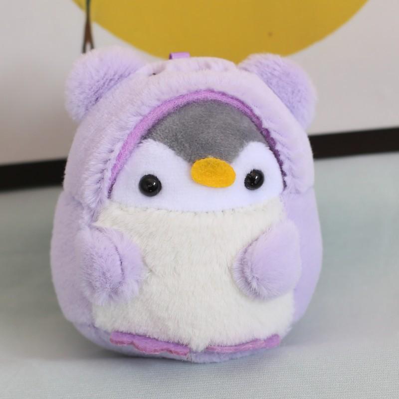New Creative Cartoon Drag Penguin Chinchilla Plush Toy Doll Pendant Bag Hanging Ornament Doll