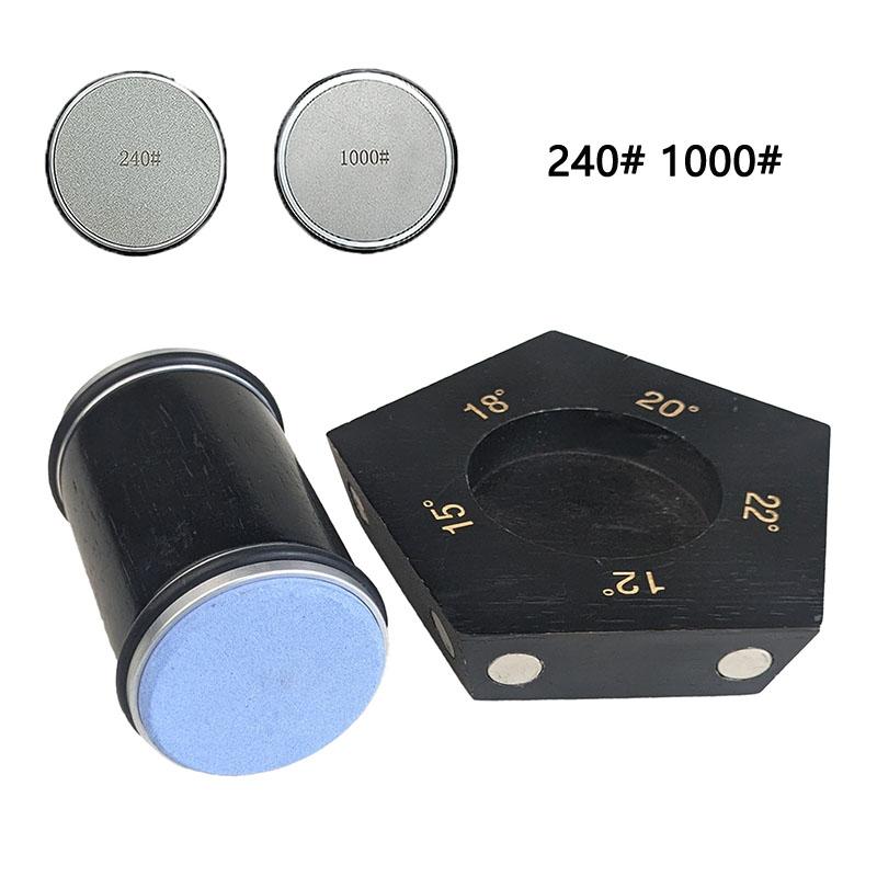 Roller Fixed Angle Sharpener 12° 15° 18° 20° 22° Quick Safe Sharpening Diamond Agate Stone Whetstone Polishing