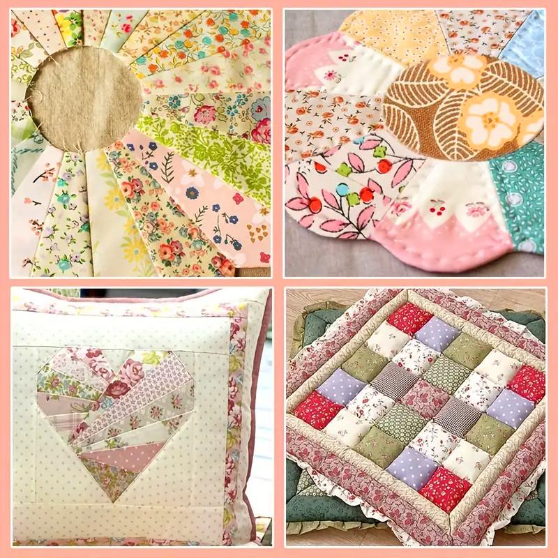 7PC Roll Up Handcrafts Patchwork DIY Crafts Quilting Strip Assorted Patterns Flower Precut Doll Clothings 6.5x110cm
