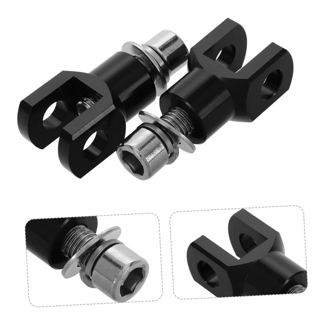 HAPINARY Motorcycle Foot Pegs Support Kit Rear Passenger Foot Rest Mount Hardware Easy Installation