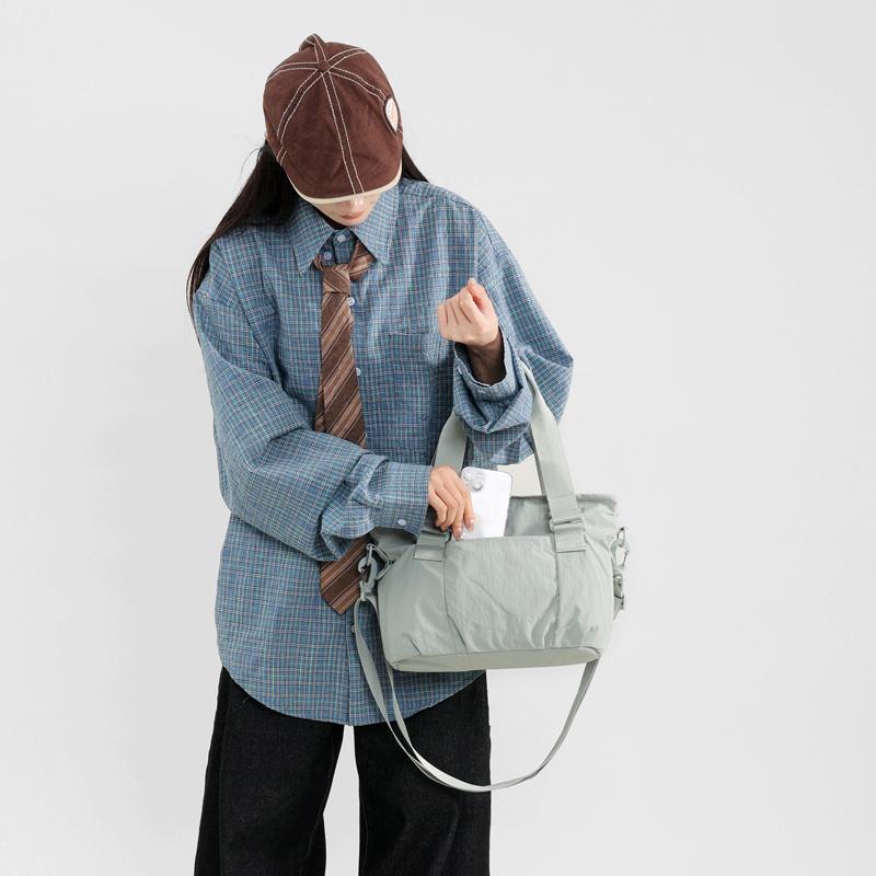 Damen Schultertasche Leichte Umhängetasche Einfarbige Tragetasche