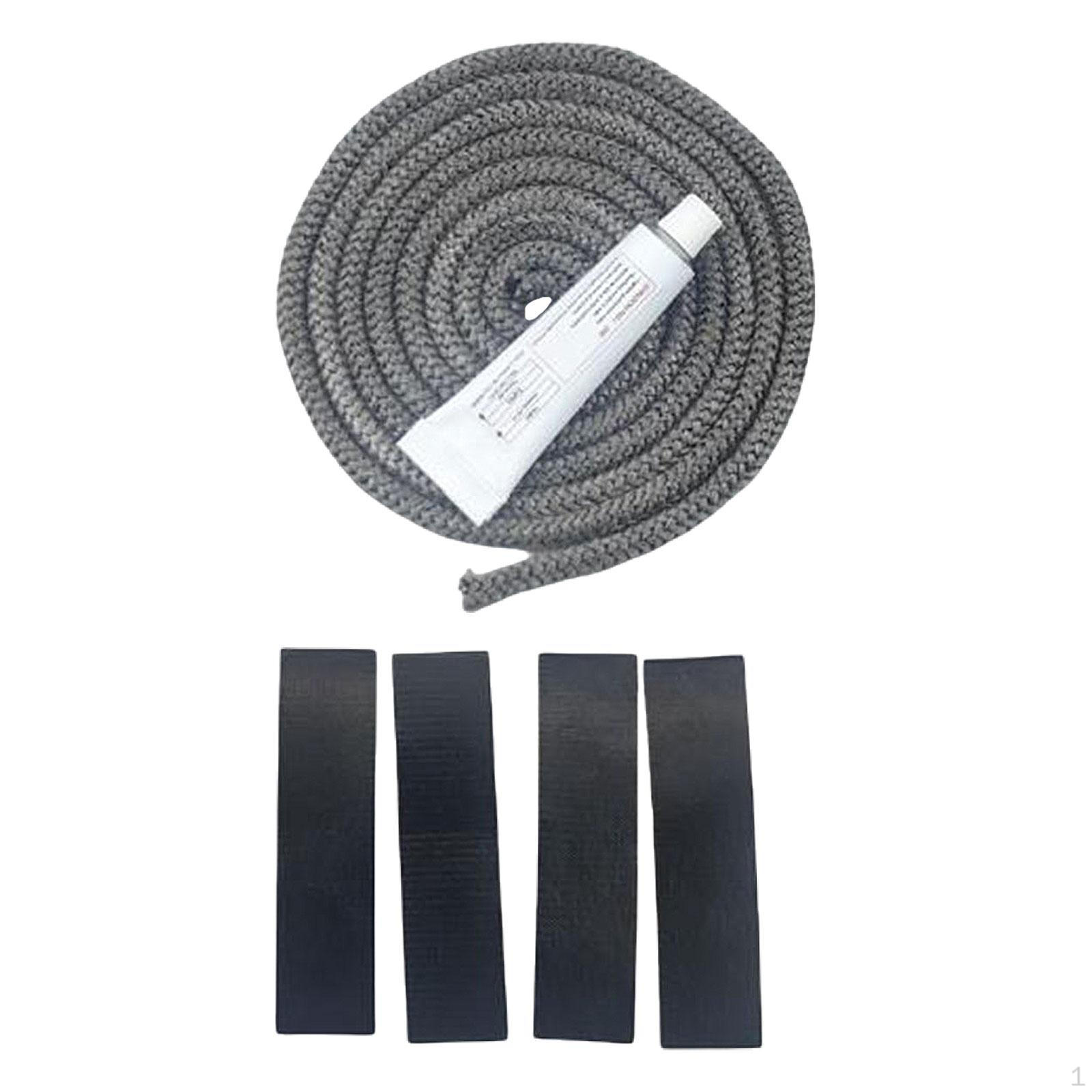 

Ущільнювальний шнур, Легкий монтаж, Вогнетривкий, Скловолоконне ущільнення для або Дверцят каміна 8mmx2m