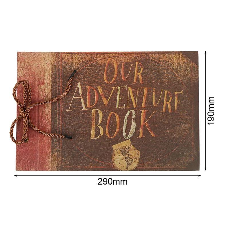 AEE4-Photo Album Expandable DIY Album Scrapbook Family Lovers Friends Photo Book Memory Scrap Book For Valentines