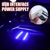 USB Auto Ambientebeleuchtung 1-zu-2 Mehrfarbige LED Innenraum Stimmungslicht Kit für Fußraum Armaturenbrett Plug Play Dekorative Beleuchtung für SUV