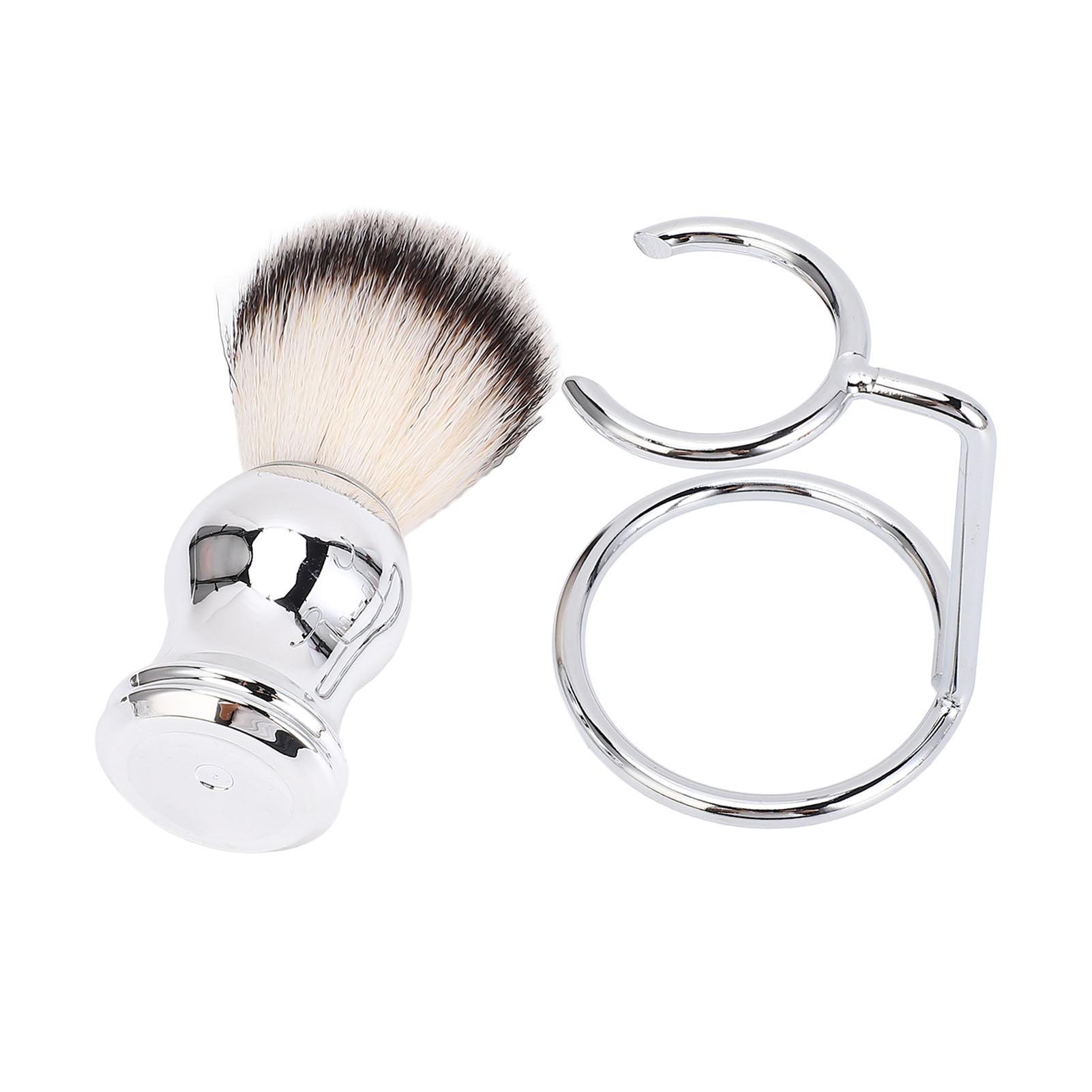 

Помазок для бритья бороды с подставкой Мужской комплект для бороды Помазок для бритья из синтетических волос с держателем Подставка