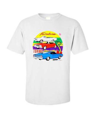 1968 1969 Ford Fairlane Torino and Cobra Classic Car T-shirt Single and Double Print