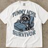 Tummy Ache Survivor Shirt, Tummy Hurts T Shirt, Tummy Ache Survivor Raccoon Shirt, Tummy Troubles Survivor Shirt, I Survived Tummy Ache