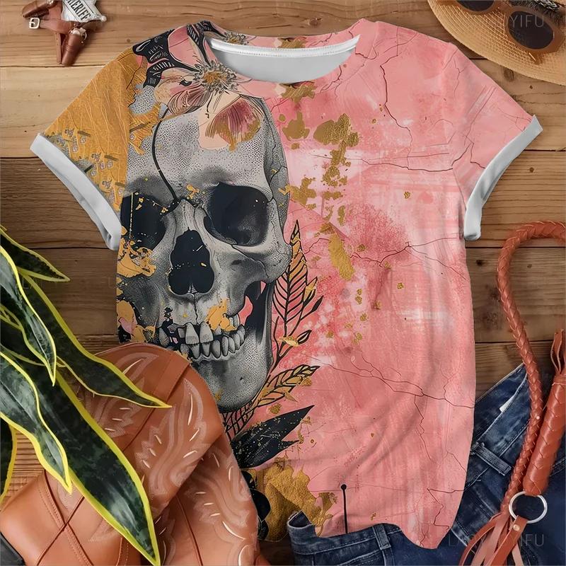 Casual Short Sleeved Printed Fashionable Oversized 3D Top Pattern T-shirt for Men Comfortable Summer Round Neck