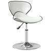 Vidaxl Dining Chair, White, Upholstered In Faux Leather