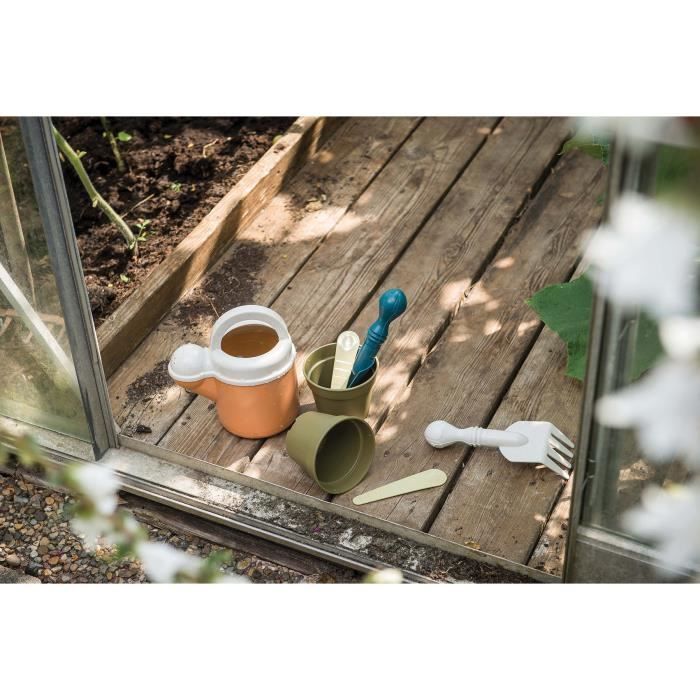 Jeu de jardin en bioplastique - dantoy - set outillage de jardin 7 pcs