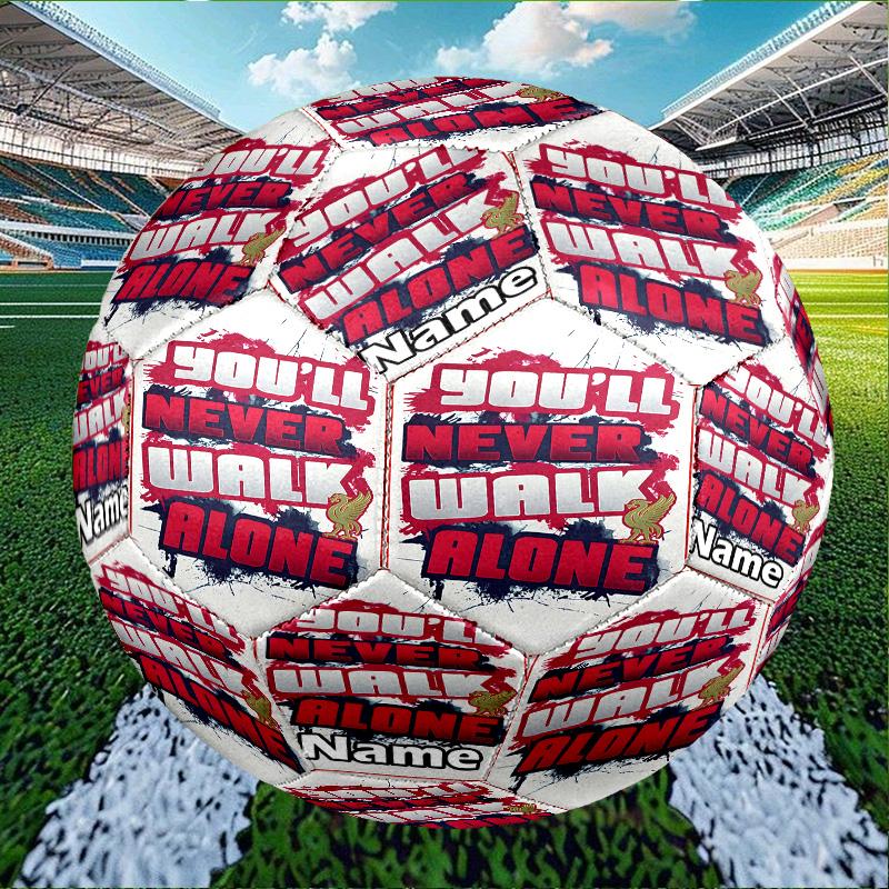 Benutzerdefinierter Name Personalisierter Liverpool F.C.-A Druck Größe 5 Fußball Training & Spiel Fußball, für Team, Kicken, Geschenk für Fußball-Enthusiasten