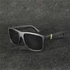 3PCS Fashion Square Polarized Sunglasses Men Vintage PC Male Sun Glasses Women Stylish Black Sport Shades