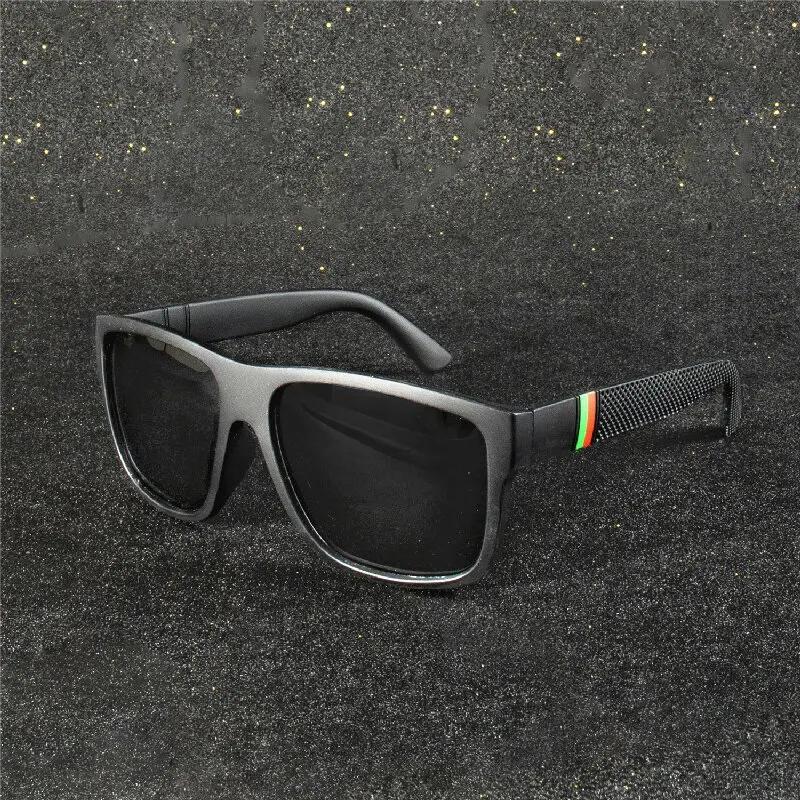 3PCS Fashion Square Polarized Sunglasses Men Vintage PC Male Sun Glasses Women Stylish Black Sport Shades