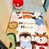 Cartoon Entry Door Floor Mat Porch Cute Healing Silk Circle Foot Pad Indoor And Outdoor Dust Removal Carpet Can Be Cut Foot Pad