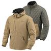 Daytona Motorcycle CE Soft Protectors Urban Size 2XL Jacket, Spring/Autumn/Winter, Standard, Included, Windproof, 3-Way Parka, DJ-004, Beige,