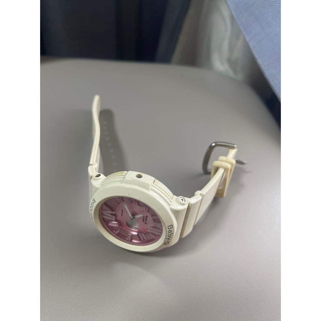 Used CASIO Baby-G watch body white pink