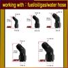 2PCS car repair joint end joint internal thread to external thread pneumatic push lock rotary joint 45 ° 90 ° AN4-12 Connector