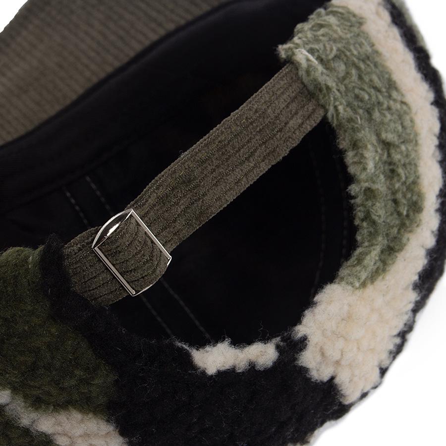 Camouflage Lammwolle Baseballkappe - Unisex Herbst/Winter Warme Entenschnabel Sonnenhut