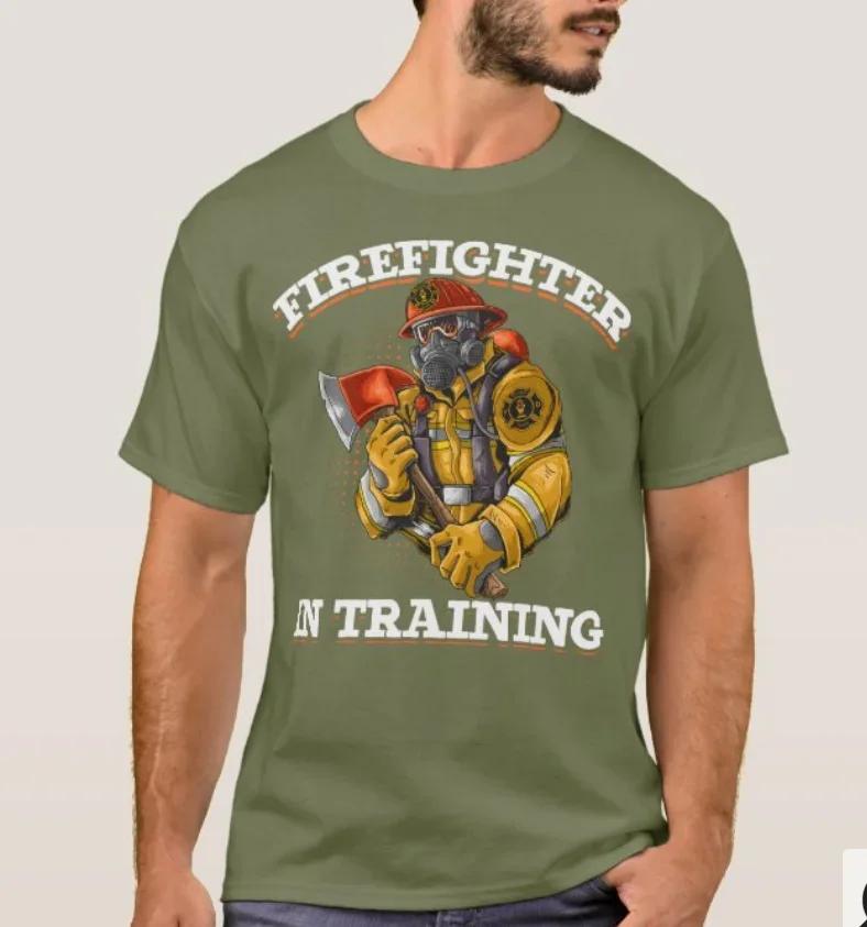 Firefighter In Training Future Fireman TShirt Summer Cotton Short Sleeve ONeck Mens T Shirt New S3XL