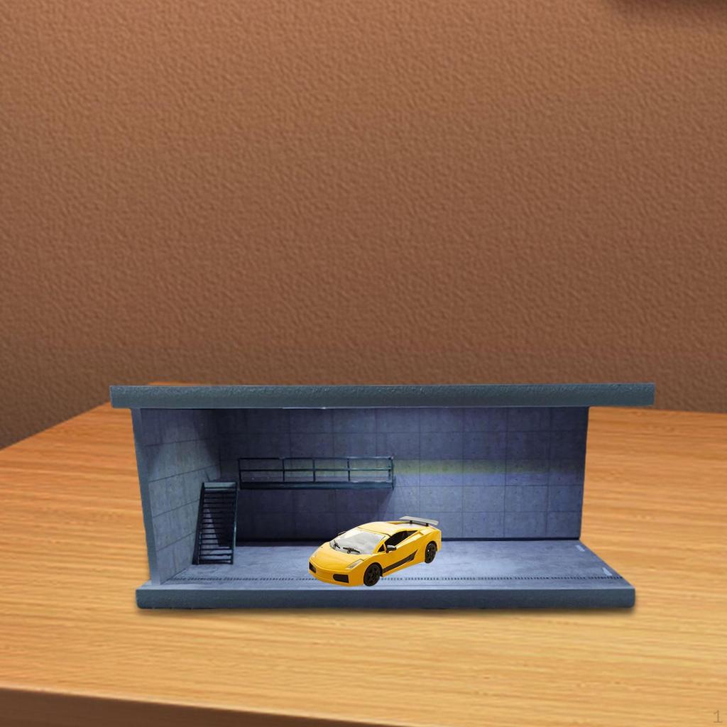 1/64 Dioramă Vitrină Auto Model Aliaj Suport Jucărie Garaj Diecast