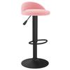 Vidaxl Bar Stool, Pink, Upholstered In Velvet
