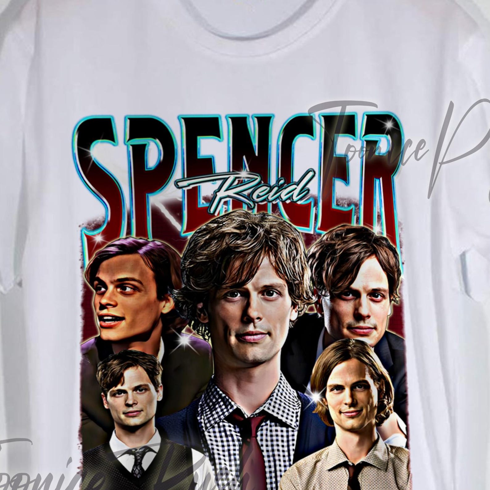 Spencer Reid Shirt, Retro Vintage Style Graphic Tee 2XL