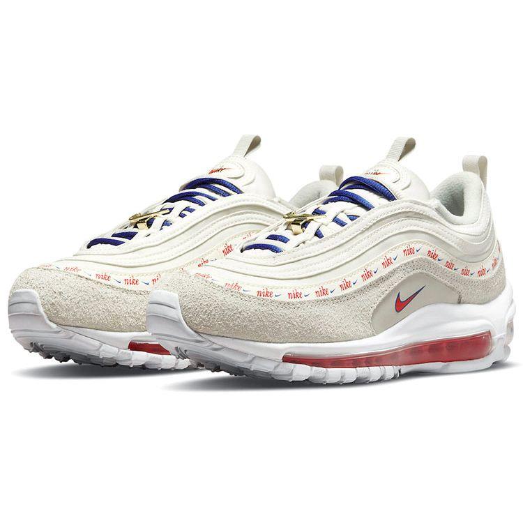 Nike Wmns Air Max 97 SE First Use Osso Chiaro Rosso Universitario Blu Reale Profondo DC4013-001