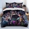 3D VALORANT Spiel Gamer Cartoon Bettdecke Bettwäsche Set Bettbezug Bett Set Steppdeckenbezug Kissenbezug King Queen Size Bettwäsche Set Jungen