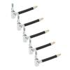 5pcs 10cm Tire Inflator Hose Fast Inflation Leak Free Air Pump Hose Adapter for Car Bike Motorcycle