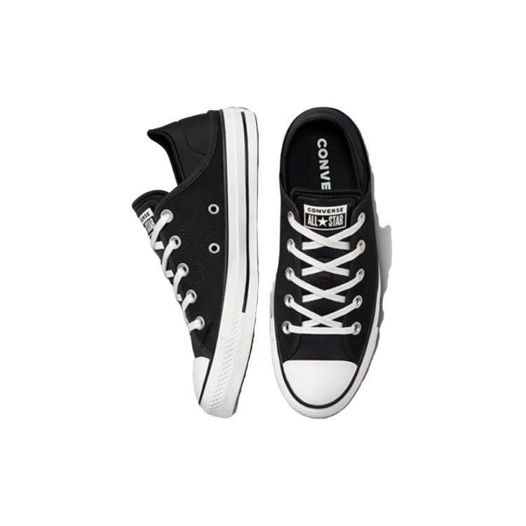 Converse Chuck Taylor All Star Simple Comfortable Durable Breathable Low Top Canvas Shoes Women Sneaker Black A03075C