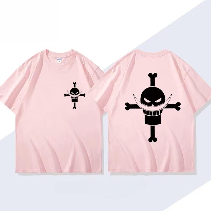 Hot Sale ONE PIECE Animation Derivatives White Beard Edward·Newgate Printed T-shirt Unisex Hip Hop Streetwear Oversized T-shirt