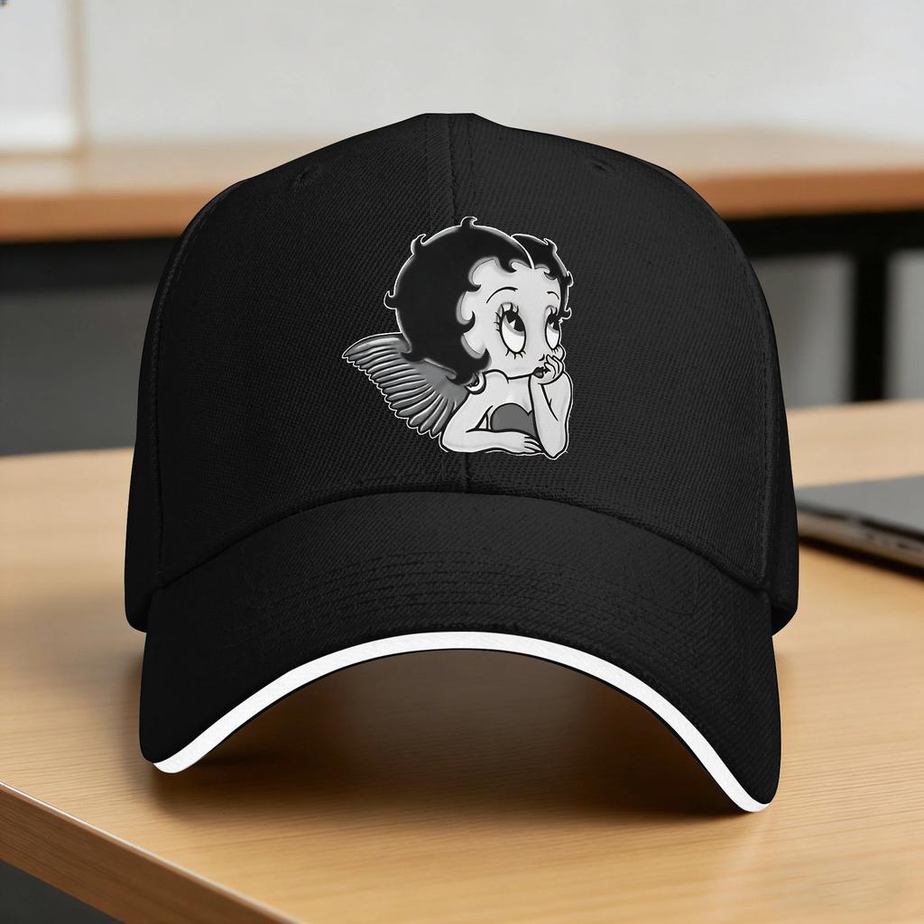 Bettys Boop Sun Baseball Cap Spring Women Unisex  Design Trucker Hat Hot Sale Vintage Outdoor Gym Baseball Caps