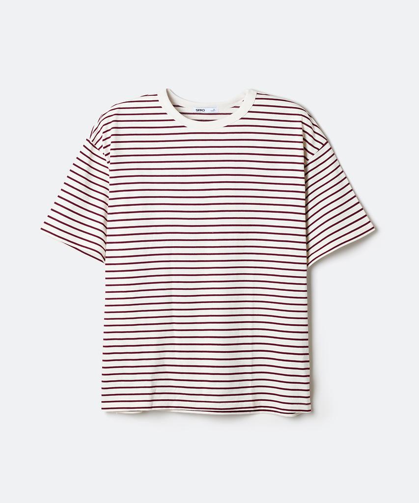 Seupao [Natural Cotton] Striped Short Sleeve T-Shirt_Sprsg25C03